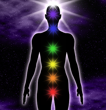 The chakras connect the physical and spiritual universe. 